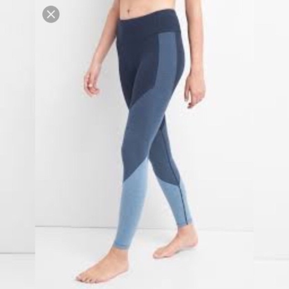 Gap Fit Blue Colorblock Leggings